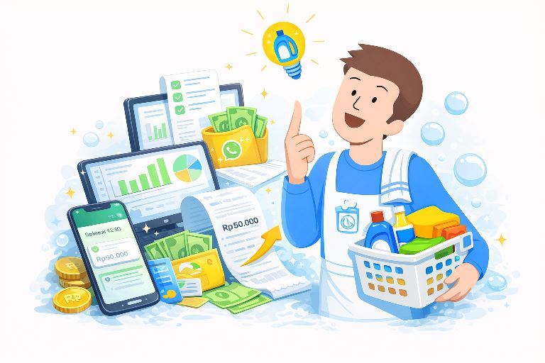 Solusi aplikasi kasir laundry Eloundry